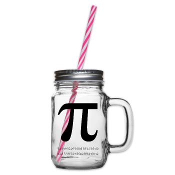 Pi - Henkelglas mit Schraubdeckel - Klar - Rechts