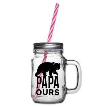 Papa ours - Bocal à boisson - transparent - Droite
