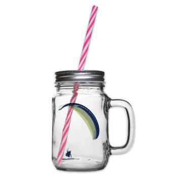 paraglider 12 - Glass jar with handle and screw cap - clear - Right