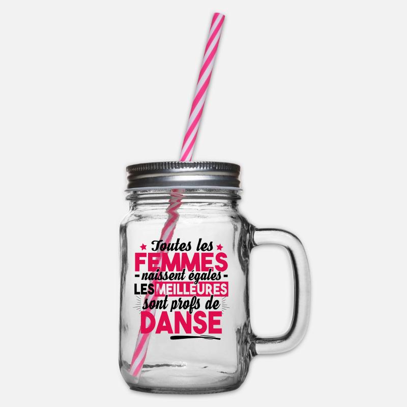 Prof Professeur Danse Métier Humour Cadeau - Bocal à boisson - transparent