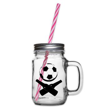 SoccerBottle - Henkelglas mit Schraubdeckel - Klar - Rechts