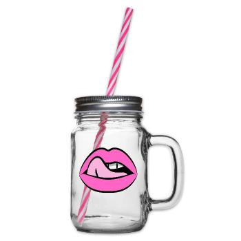 u a snack - Glass jar with handle and screw cap - clear - Right