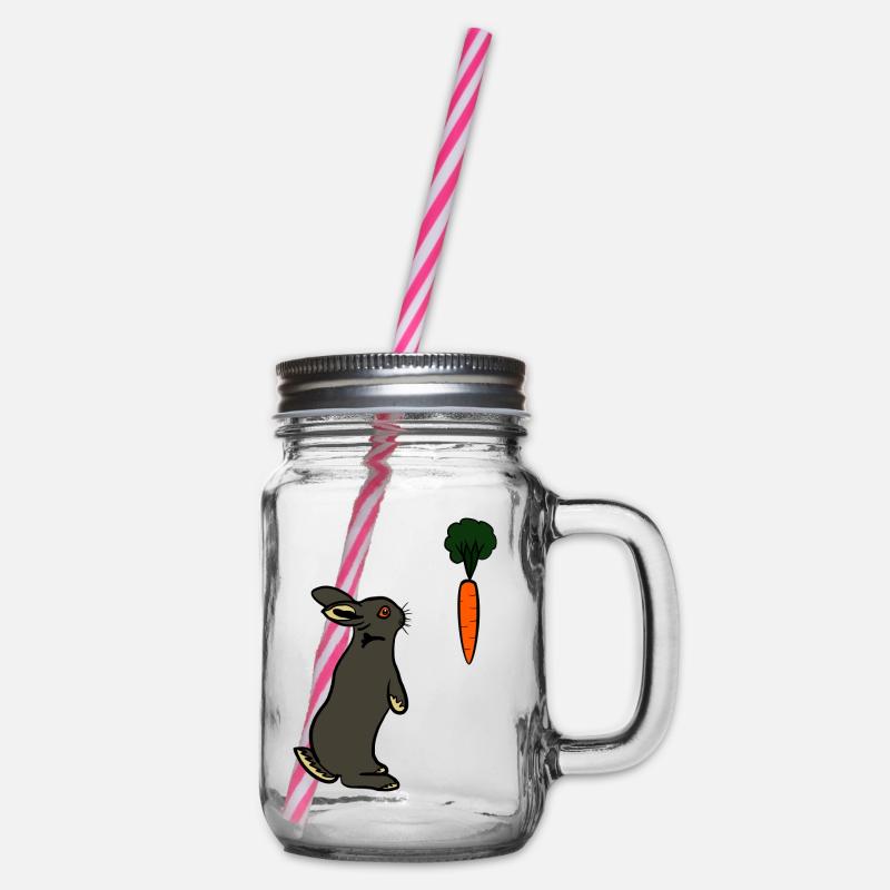 Bunnytised - Henkelglas mit Schraubdeckel - Klar