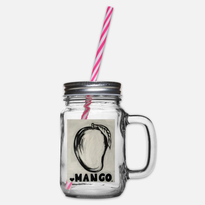 mango - Henkelglas mit Schraubdeckel - Klar