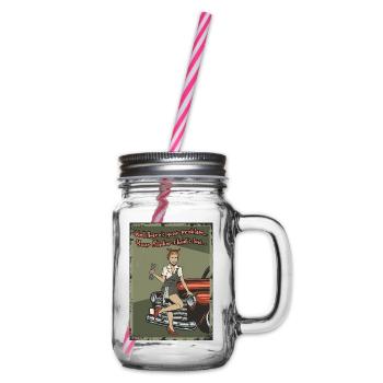 Well There's Your Problem Your Blinker Fluid Is Lo - Glass jar with handle and screw cap - clear - Right