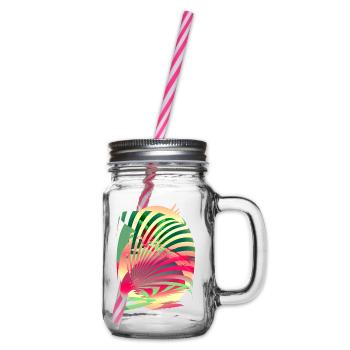 Sun Parrot Summer - Glass jar with handle and screw cap - clear - Right