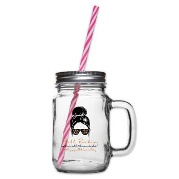 Still Sexy#HappyMothersDay (1) - Glass jar with handle and screw cap - clear - Right