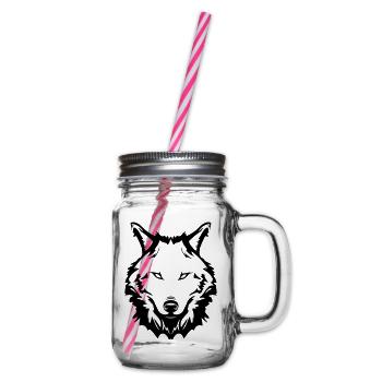 wolf - Henkelglas mit Schraubdeckel - Klar - Rechts