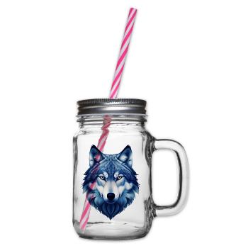 Wolf - Glass jar with handle and screw cap - clear - Right