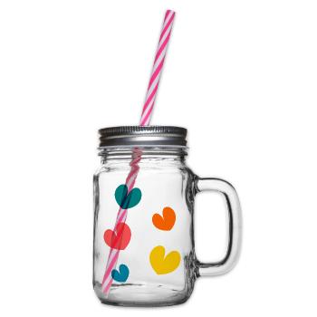 SAINT VALENTINE. bachelorette party. I LOVE YOU. I LOVE YOU. LOVE - Glass jar with handle and screw cap - clear - Right