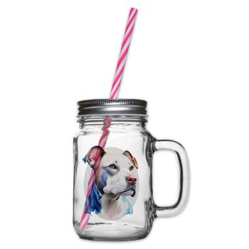 Staff - Glass jar with handle and screw cap - clear - Right