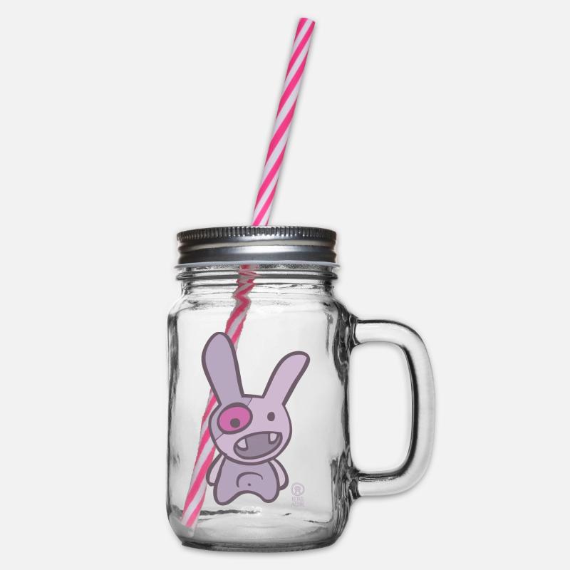 « lapin » - Petit MONSTRE (lapin) - Bocal à boisson - transparent