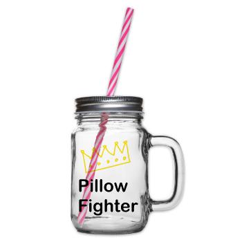 ChampionPillow 1 - Glass jar with handle and screw cap - clear - Right