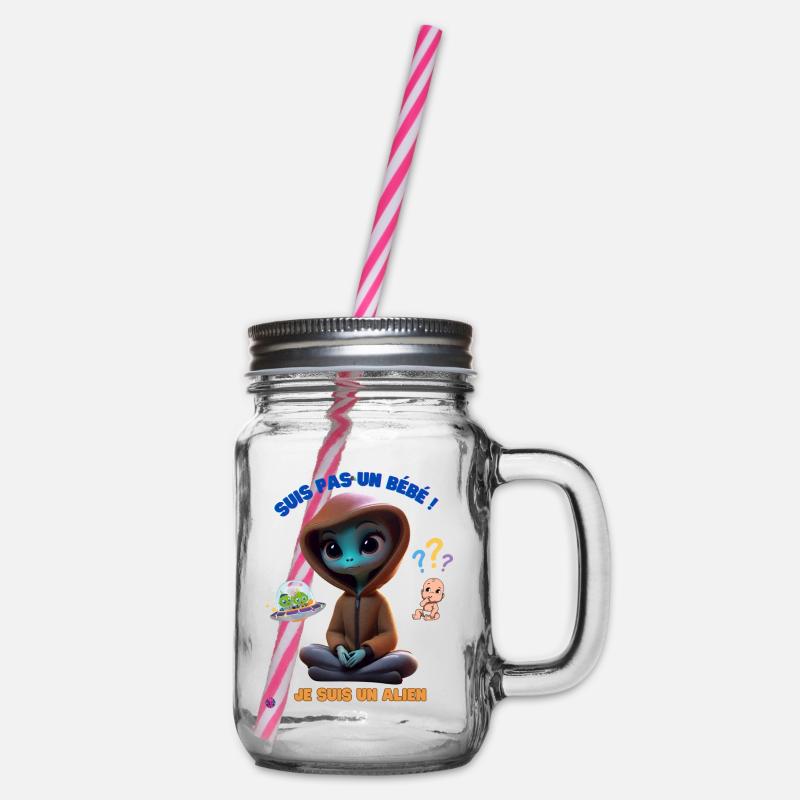 Bébé alien - Bocal à boisson - transparent