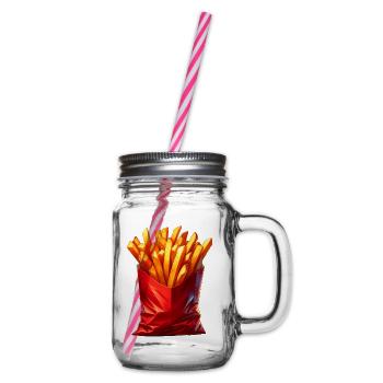 French fries - Glass jar with handle and screw cap - clear - Right