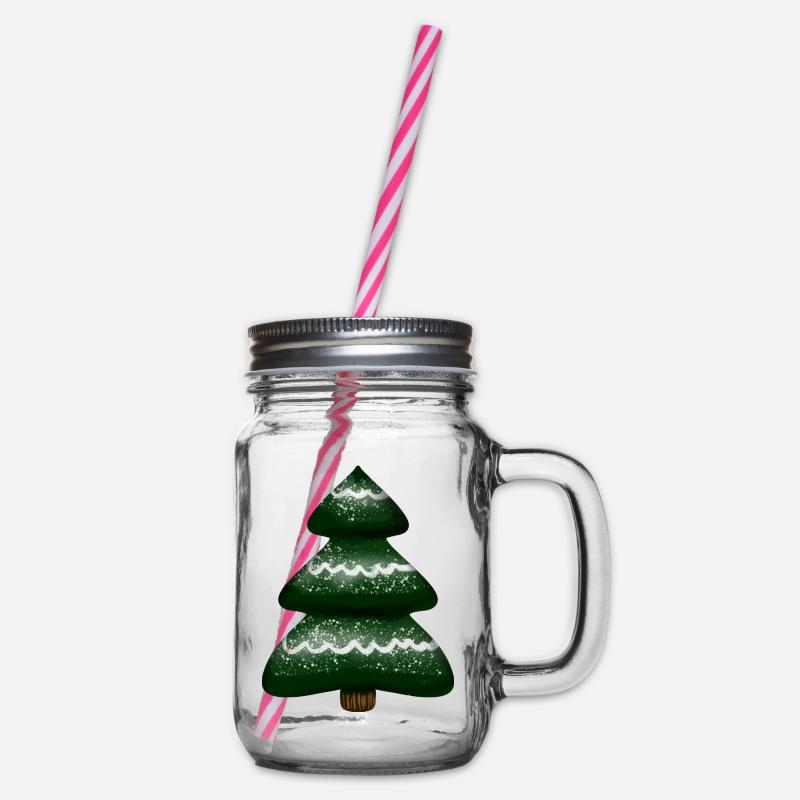 Arbre de Noël, Arbre de Noël, Arbre de Noël - Bocal à boisson - transparent