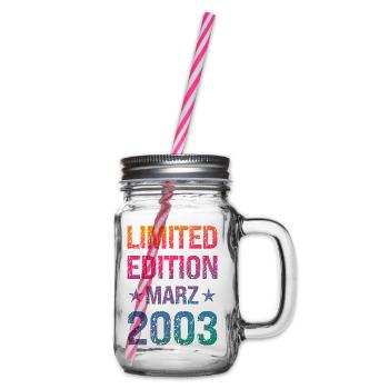 Edition Limitée 21ème Fête d’Anniversaire Vintage 2003 - Bocal à boisson - transparent - Droite