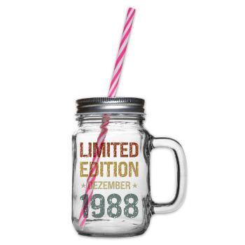 Édition limitée fête d’anniversaire Vintage 1988 - Bocal à boisson - transparent - Droite
