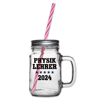 Physiklehrer 2024 Beruf Studium Lehramt Physik - Henkelglas mit Schraubdeckel - Klar - Rechts