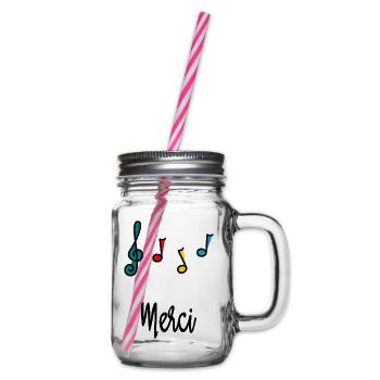 MERCI. MAÎTRESSE. MAÎTRE. MERCI MAÎTRESSE - Bocal à boisson - transparent - Droite