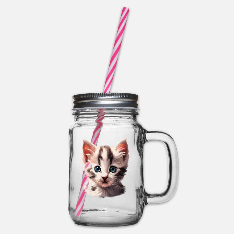 Petit chaton mignon - Bocal à boisson - transparent