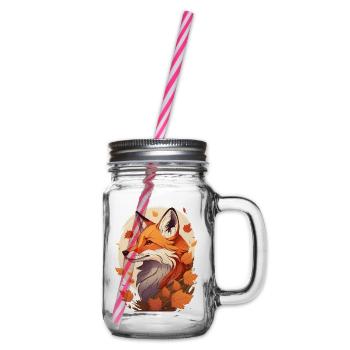 Un renard en automne - Bocal à boisson - transparent - Droite