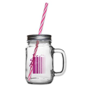 Feminin Style - Henkelglas mit Schraubdeckel - Klar - Rechts
