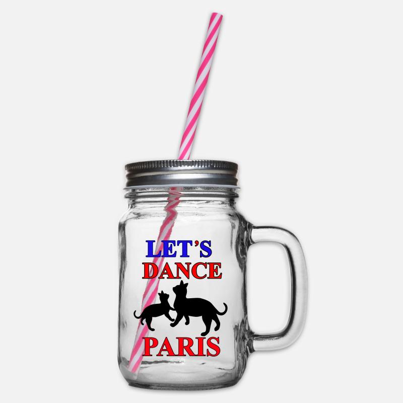 Laissez danser les chats à Paris - Bocal à boisson - transparent