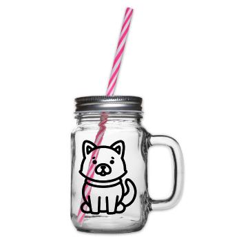 HUND - Henkelglas mit Schraubdeckel - Klar - Rechts