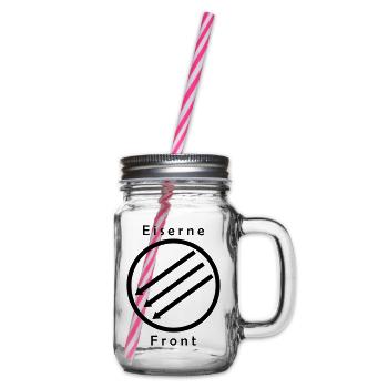 Eiserne Front - Drei Pfeile - Glass jar with handle and screw cap - clear - Right