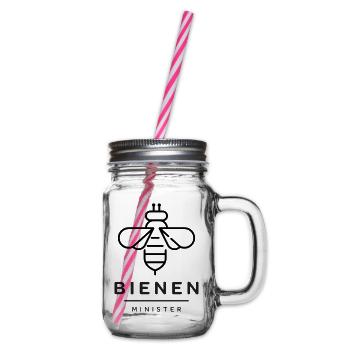 Bienenminister_ZW - Glass jar with handle and screw cap - clear - Right