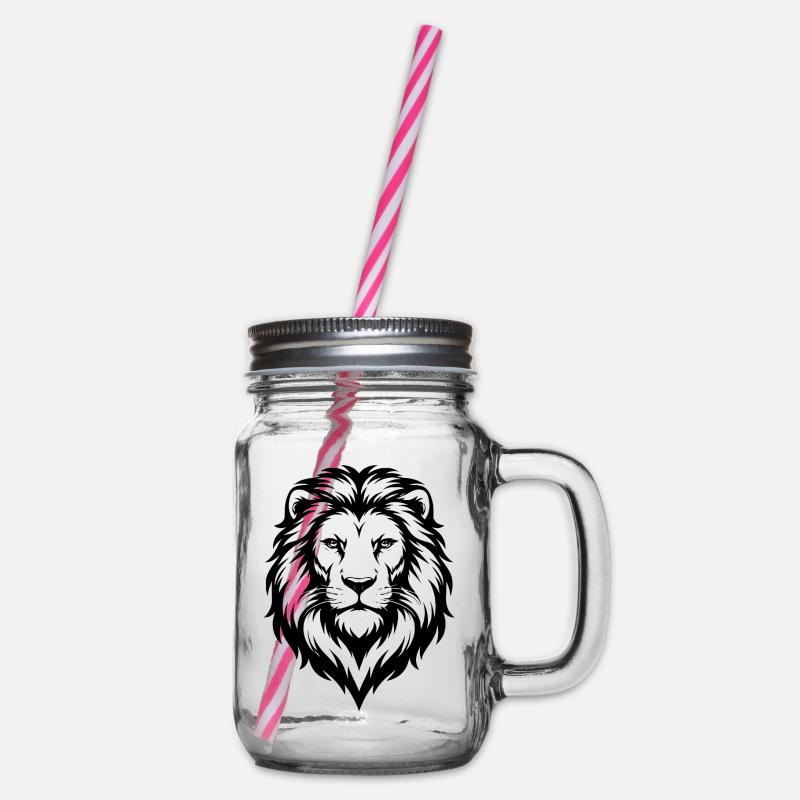 Illustration de lion - Bocal à boisson - transparent