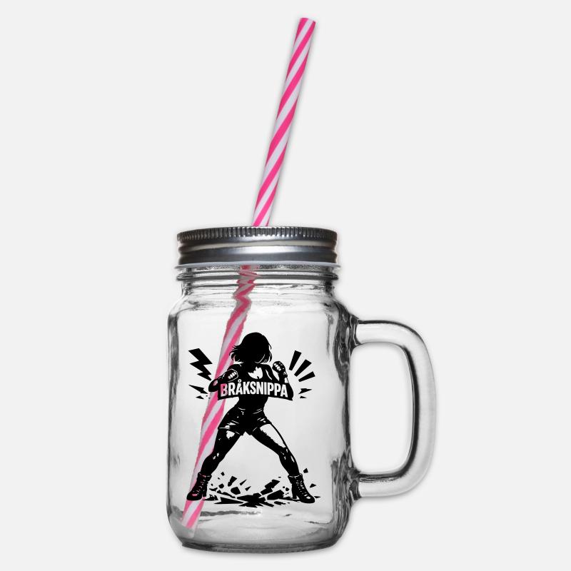 Bruchteil - Henkelglas mit Schraubdeckel - Klar