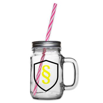 Paragraph Shield Law - Glass jar with handle and screw cap - clear - Right