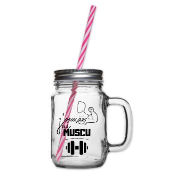 Musculation Vintage Minimal - Bocal à boisson - transparent - Droite