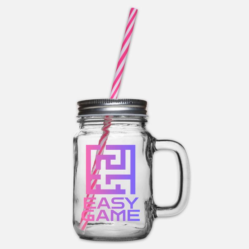Maze Neon Easy Game Logo - Bocal à boisson - transparent