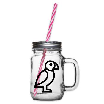 Papageitaucher-Seevogel - Henkelglas mit Schraubdeckel - Klar - Rechts