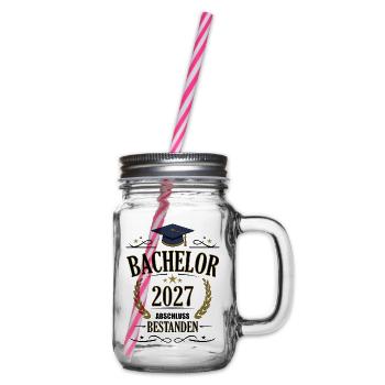 Bachelor 2027 - Henkelglas mit Schraubdeckel - Klar - Rechts