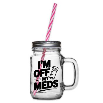 Ich nehme meine Medikamente nicht mehr - Henkelglas mit Schraubdeckel - Klar - Rechts