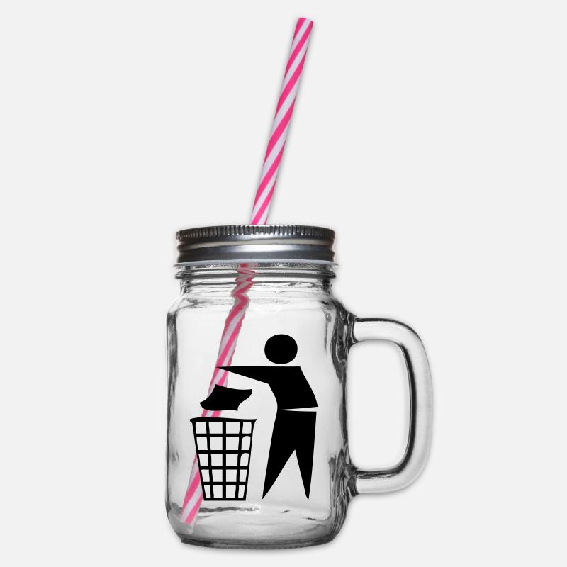 keep tidy - Henkelglas mit Schraubdeckel - Klar
