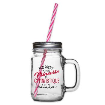 Princesse et gymnastique - Bocal à boisson - transparent - Droite