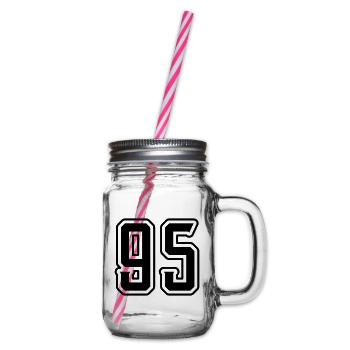 Symbole numérique 95 - Bocal à boisson - transparent - Droite