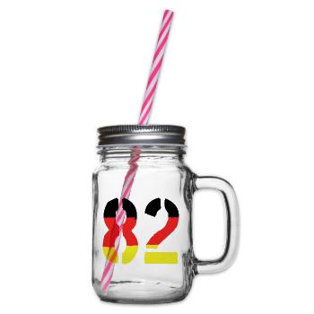 82 Symbole numérique Allemagne - Bocal à boisson - transparent - Droite