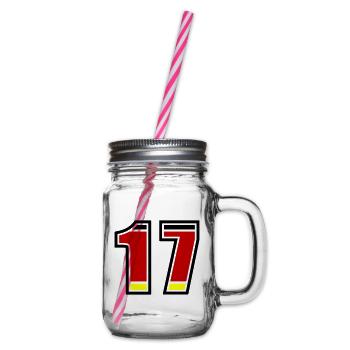 17 Numéro Allemagne Jersey - Bocal à boisson - transparent - Droite