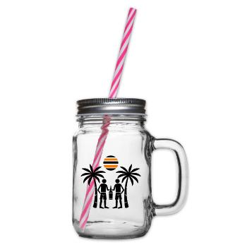 Équipage de la fête de l’île - Bocal à boisson - transparent - Droite