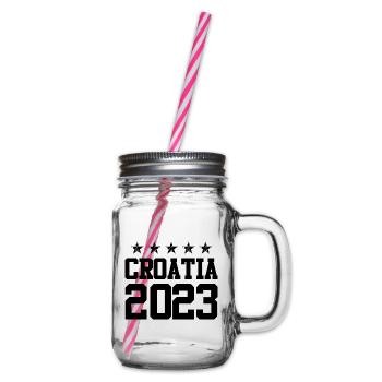 Croatia 2023 - Henkelglas mit Schraubdeckel - Klar - Rechts