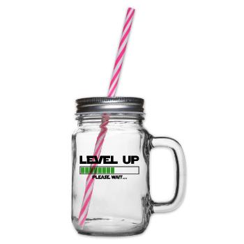 level up please wait - Bocal à boisson - transparent - Droite