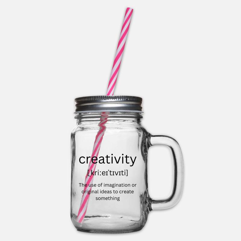 Créativité- définition - Bocal à boisson - transparent