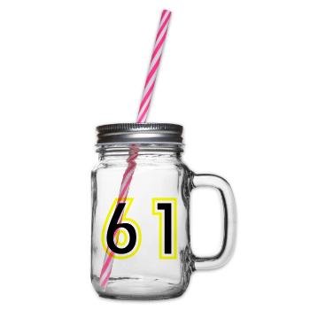 61 Nombre Collège - Bocal à boisson - transparent - Droite