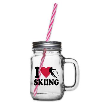 Ski - Henkelglas mit Schraubdeckel - Klar - Rechts